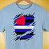 Leather Pride Flag Ripped Reveal Premium Unisex T-Shirt